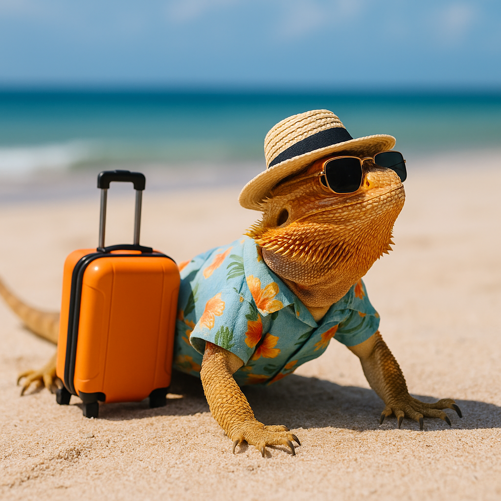 Reptiles on holiday